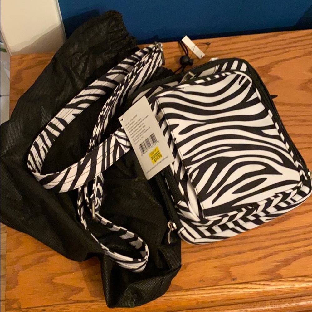 Zebra Print Crossbody Bag